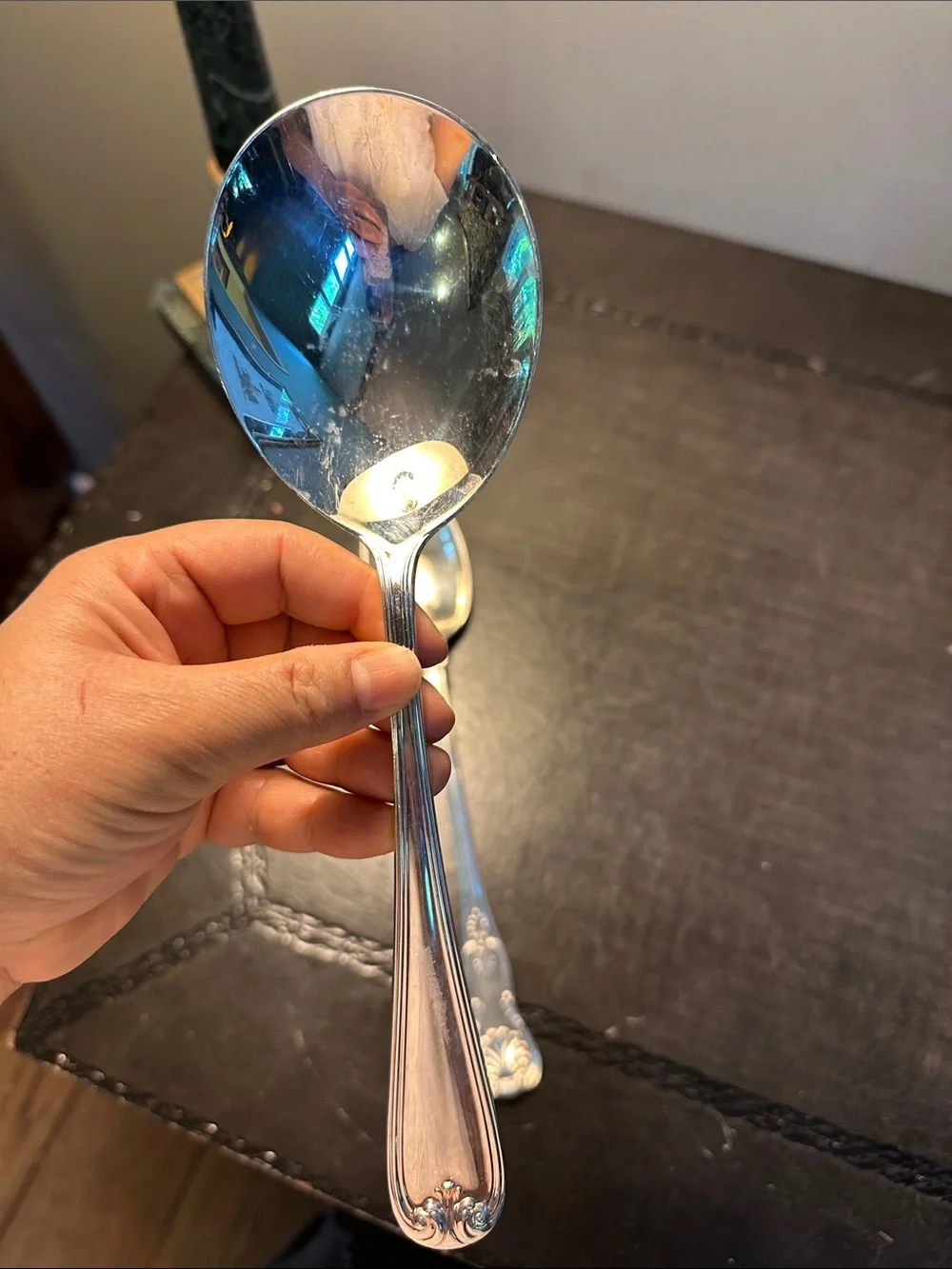 Silver plated Serving Spoons - Classic Ornate and Plain Designs made in Italy 🇮🇹